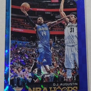 2018-19 Panini NBA Hoops Blue Checkerboard D.J. Augustin 11/75