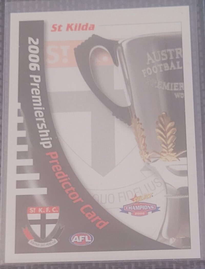 2006 Select Champions Premiership Predictor Saint Kilda Saints