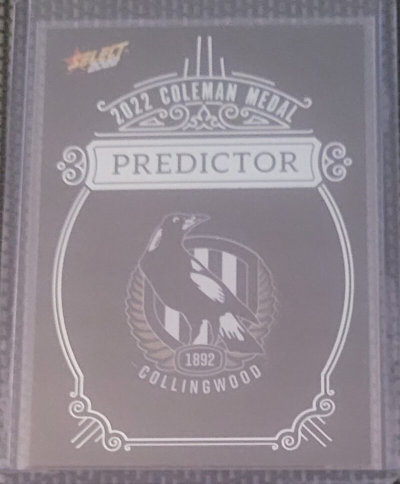 2022 Select Footy Stars Coleman Predictor Collingwood Magpies