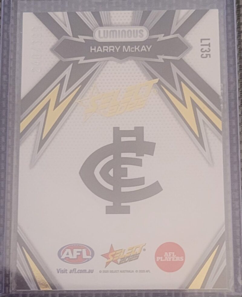 2025 Select Footy Luminous Thunderbolt Gold Harry McKay