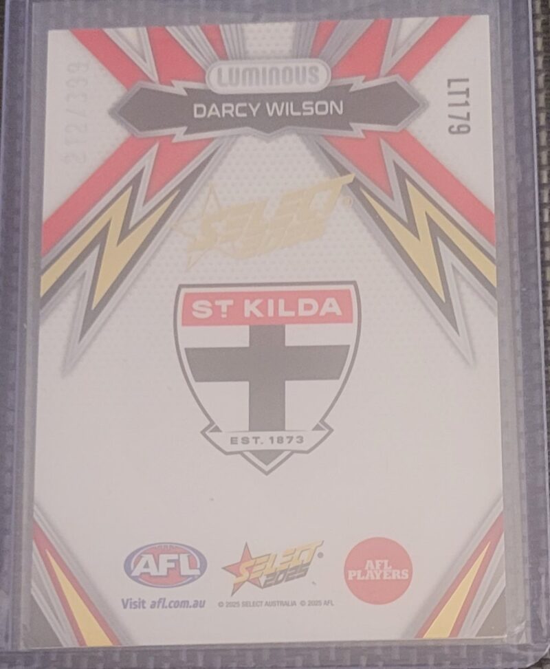 2025 Select Footy Luminous Thunderbolt Gold Darcy Wilson