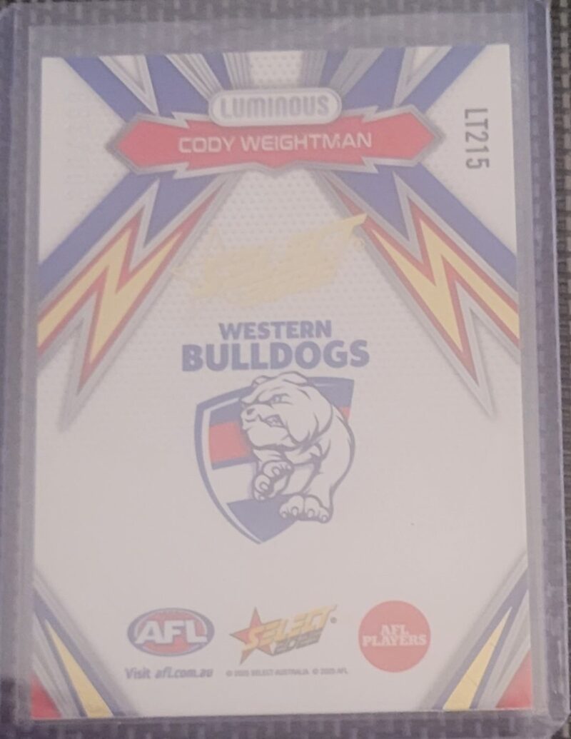 2025 Select Footy Luminous Thunderbolt Gold Cody Weightman