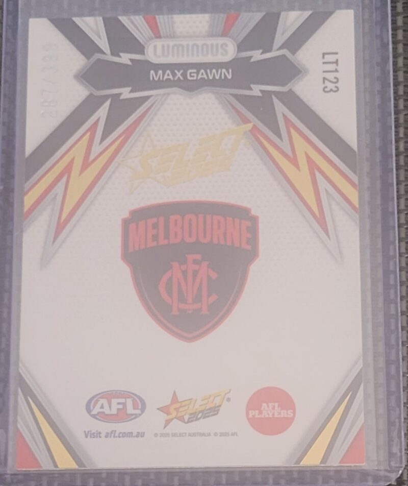 2025 Select Footy Luminous Thunderbolt Gold Max Gawn