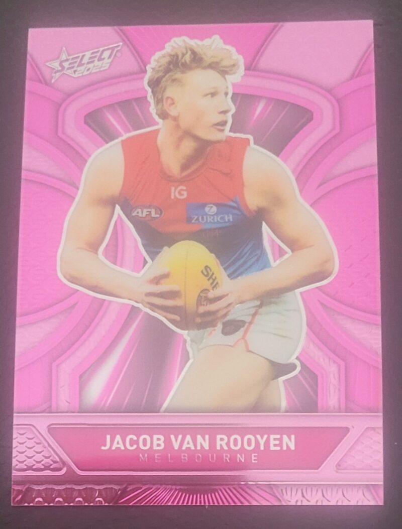 2025 Select Footy Stars Luminous Dragon Scales Pink Jacob Van Rooyen