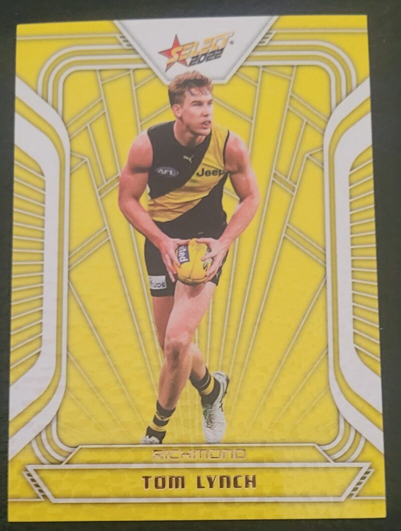 2022 Select Footy Stars Fracted Yellow Acid Tom Lynch