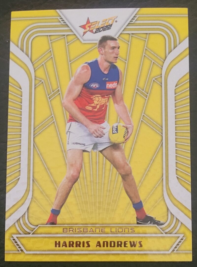 2022 Select Footy Stars Fracted Yellow Acid Harris Andrews