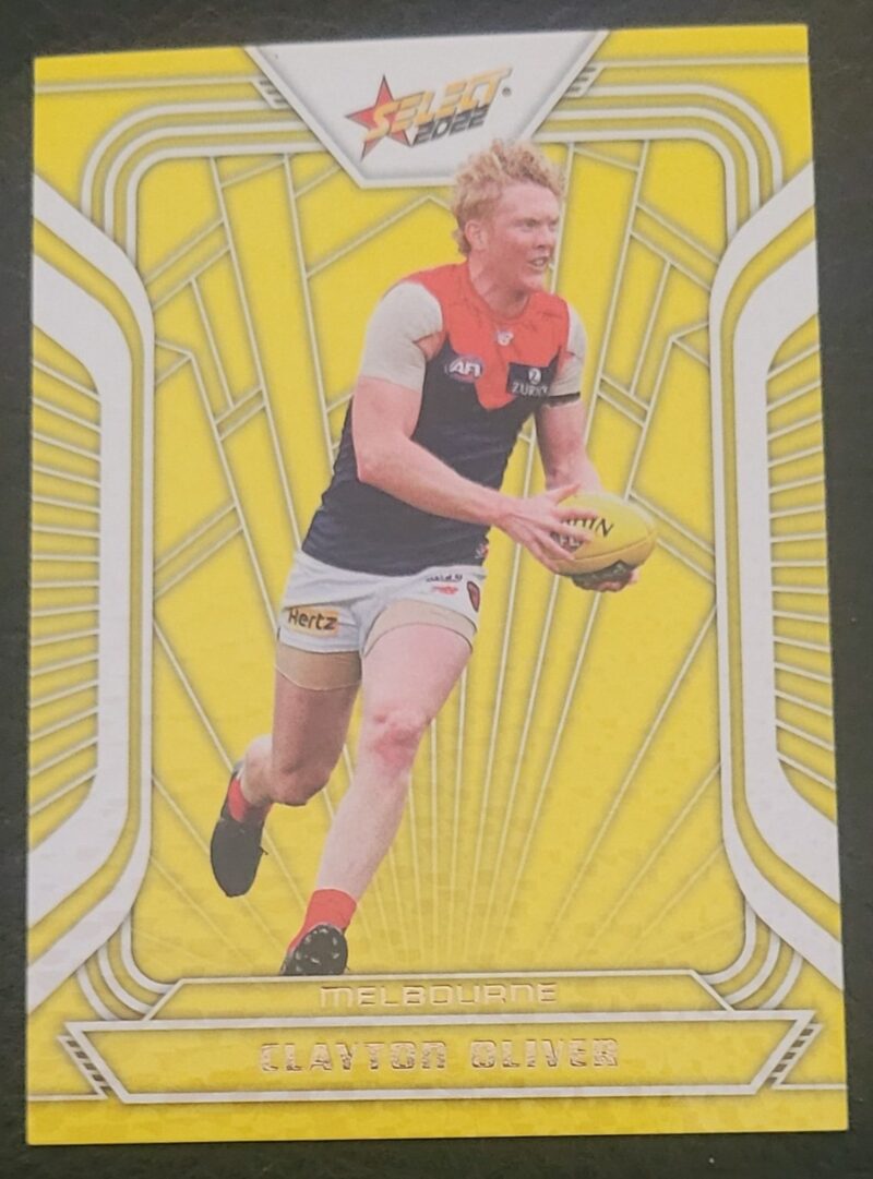 2022 Select Footy Stars Fracted Yellow Acid Clayton Oliver