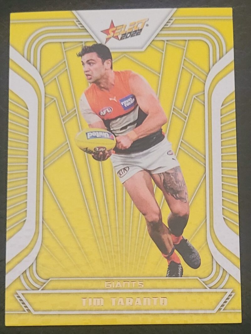2022 Select Footy Stars Fracted Yellow Acid Tim Taranto