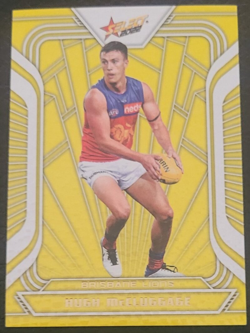 2022 Select Footy Stars Fracted Yellow Acid Hugh McCluggage