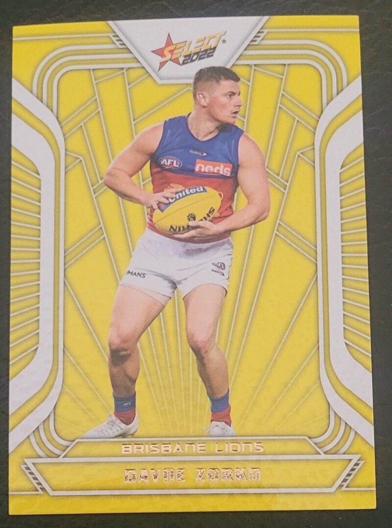 2022 Select Footy Stars Fracted Yellow Acid Dayne Zorko