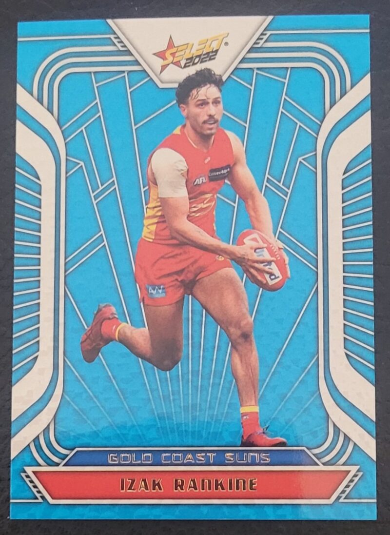 2022 Select Footy Stars Fracted Arctic Blue Izak Rankine