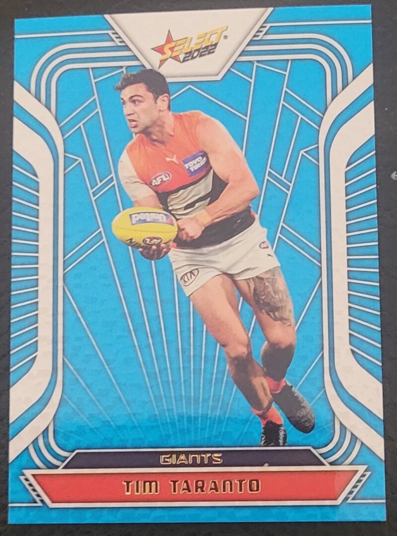 2022 Select Footy Stars Fracted Arctic Blue Tim Taranto