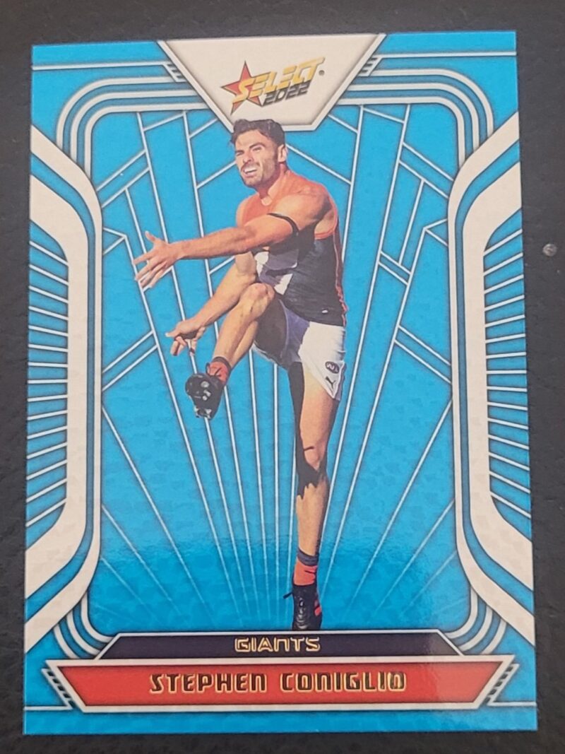 2022 Select Footy Stars Fracted Arctic Blue Stephen Coniglio