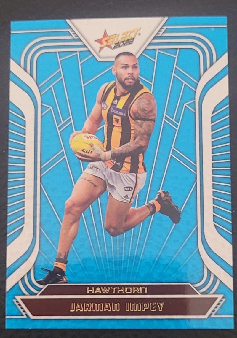 2022 Select Footy Stars Fracted Arctic Blue Jarman Impey