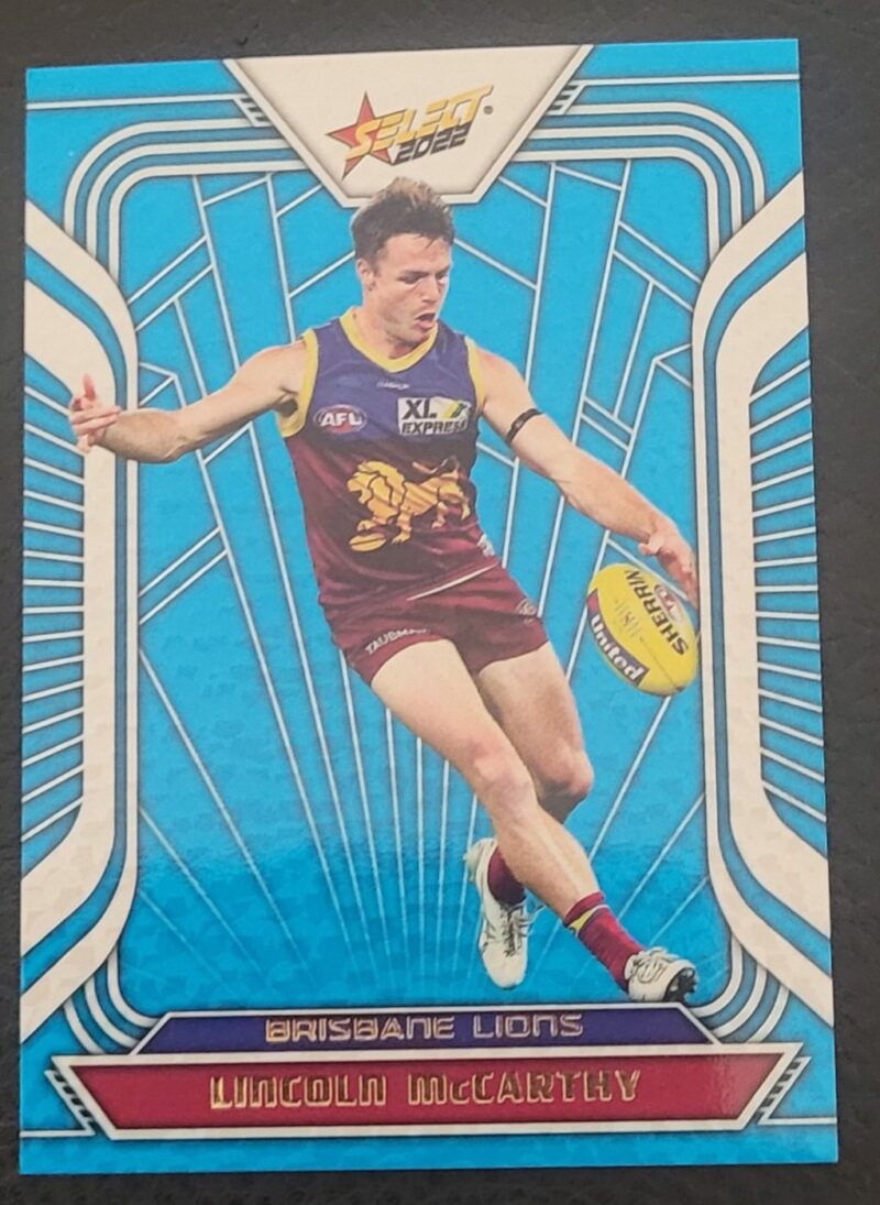 2022 Select Footy Stars Fracted Arctic Blue Lincoln McCarthy