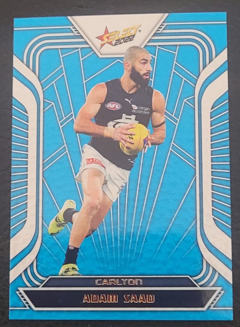 2022 Select Footy Stars Fracted Arctic Blue Adam Saad