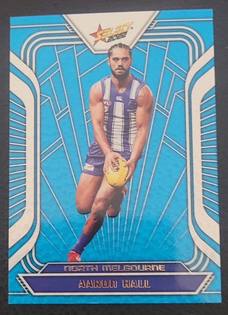 2022 Select Footy Stars Fracted Arctic Blue Aaron Hall