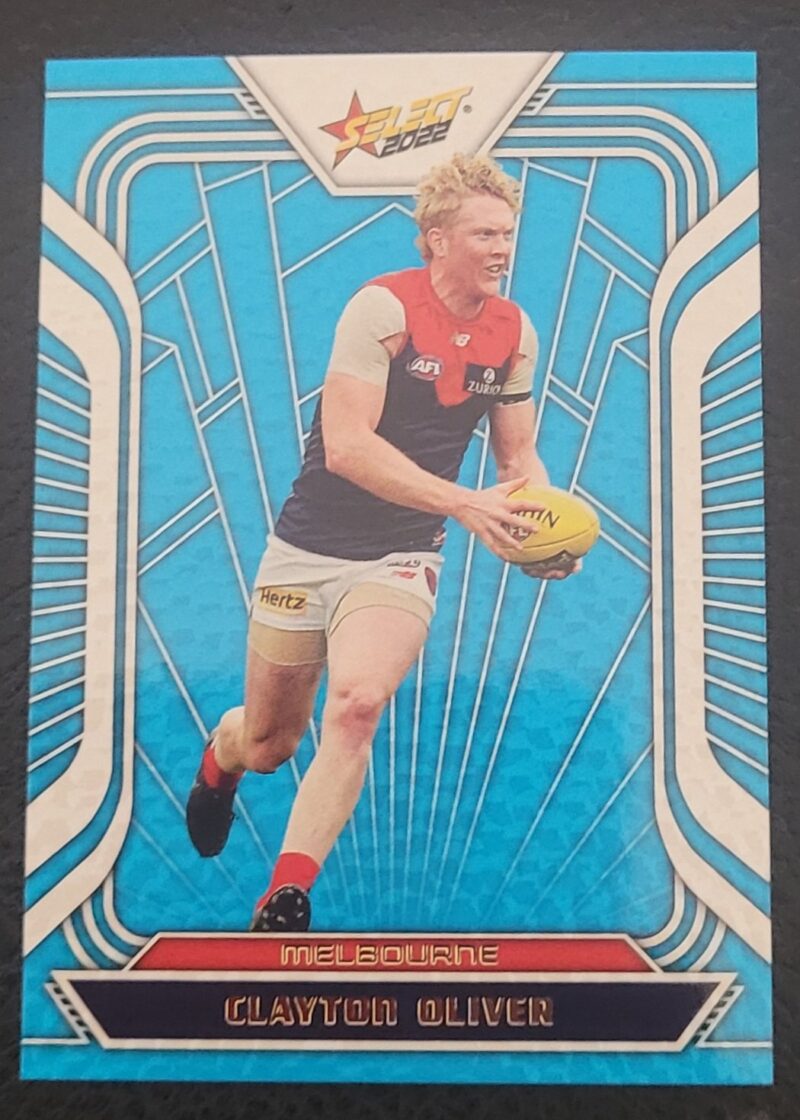 2022 Select Footy Stars Fracted Arctic Blue Clayton Oliver