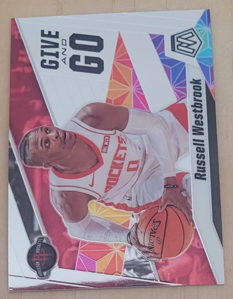 2019-20 Panini Mosaic Give and Go Russell Westbrook